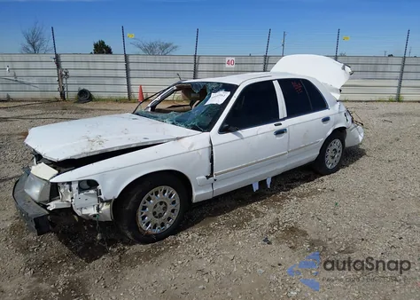 2003 Mercury Grand Marquis Gs из США, поврежденный, VIN 2MEFM74W63X688595